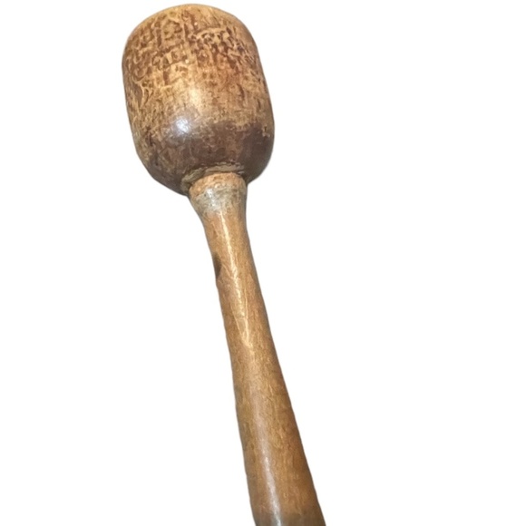 Vintage Kitchen Tall Primitive Farmhouse Decor Solid Wood Narrow Handle Utensils - Picture 8 of 14